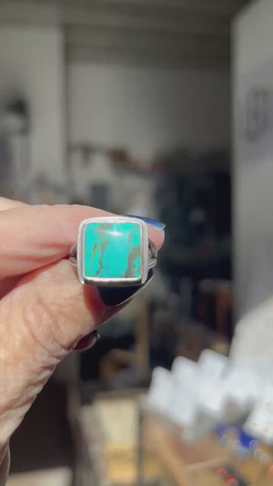 Turquoise Ring - Choose your Turquoise Stone - Sterling Silver Ring - Silversmith Ring