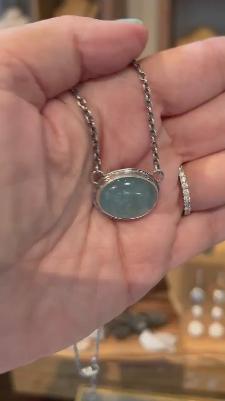 Custom Morganite Pendant - Silversmith Jewelry - Beryl Necklace