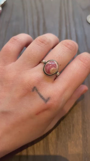 Custom Rhodochrosite Ring - Sterling Silver - Choose Your Stone