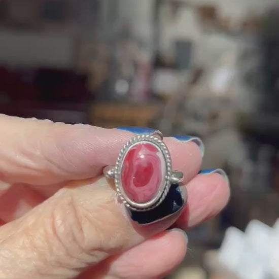 Custom Laguna Lace Agate Ring - .925 Sterling Silver - Choose Your Stone - Lasso Ring