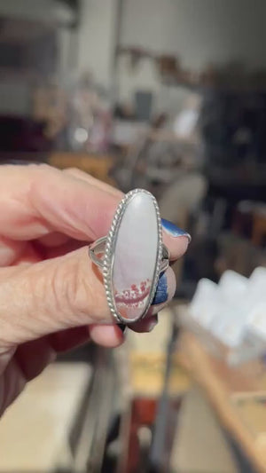 Sonora Jasper Sterling Silver Ring – Silversmith Boho Statement Jewelry