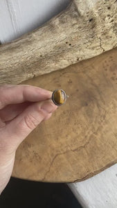 Tigers Eye Delica Ring - 925 Sterling Silver - Silversmith