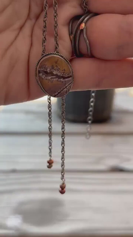 Sonora Jasper Bolo - Sonora Jasper Necklace - Jasper Mock Bolo - Silversmith Bolo - Bolo Style Necklace