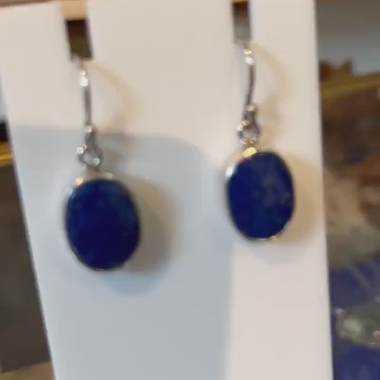 Sterling Silver Lapis Lazuli Drop Earrings – Silversmith Jewelry
