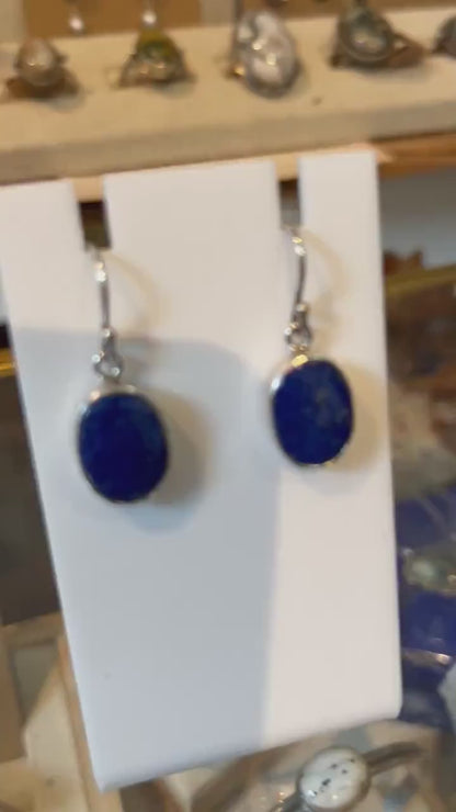 Sterling Silver Lapis Lazuli Drop Earrings – Silversmith Jewelry