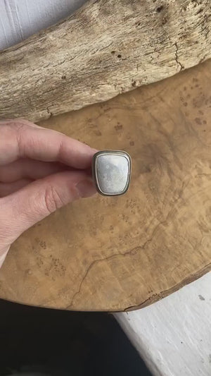 Luna Agate Ring - Sterling Silver - Choose Your Stone