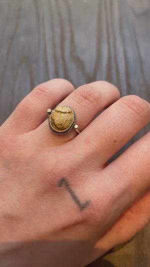 Picture Jasper Sterling Silver Ring - Handmade Silversmith Jewelry