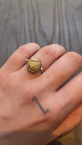 Picture Jasper Sterling Silver Ring - Handmade Silversmith Jewelry