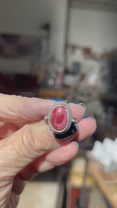 Custom Laguna Lace Agate Ring - .925 Sterling Silver - Choose Your Stone - Lasso Ring