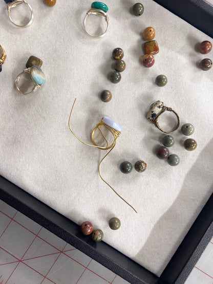 Make and Take Workshop - Make a Wire Wrapped Ring - Handcrafted Sterling Silver Jewelry by Linda Blackbourn