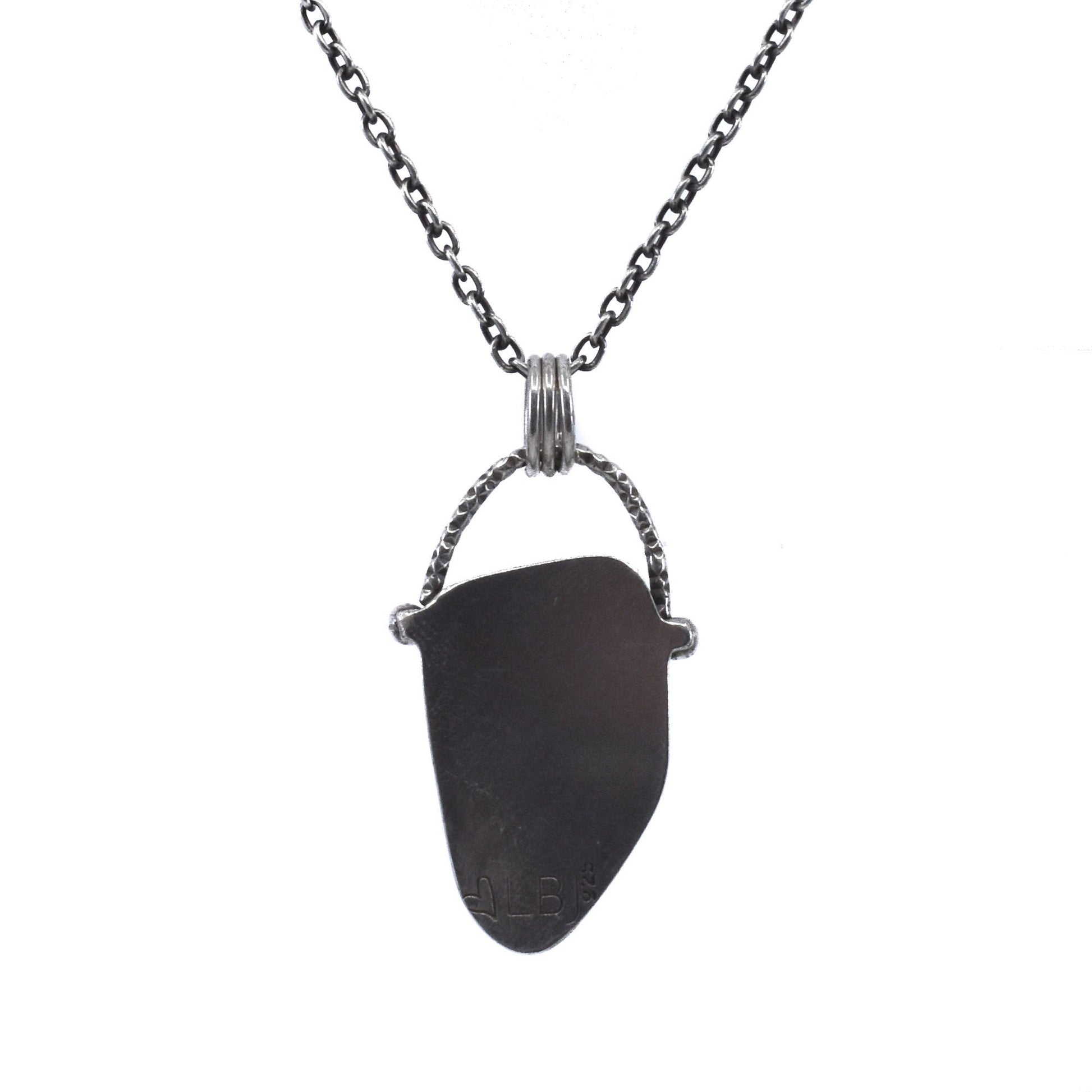 READY TO SHIP - Dendritic Opal Pendant - Ooak Silversmith Pendant - Dendritic Opal Necklace