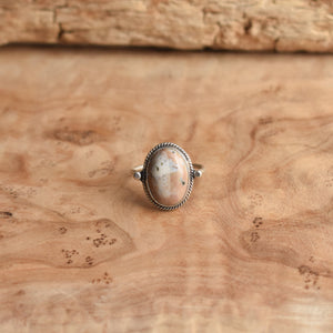 Ocean Jasper Delica Ring -  Delica Ring - Choose your own stone - Sterling Silver Ring