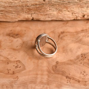 Ready to Ship - Boho Ring Rhodochrosite - .925 Sterling Silver Ring - Silversmith Ring - Rhodochrosite Ring