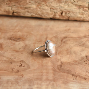 Ocean Jasper Delica Ring -  Delica Ring - Choose your own stone - Sterling Silver Ring