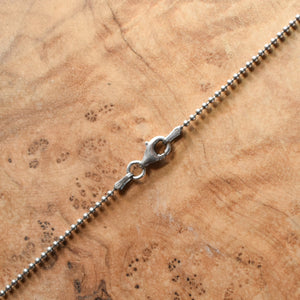 Faceted Labradorite Pendant - Beaded Labradorite Necklace - Sterling Silver Pendant