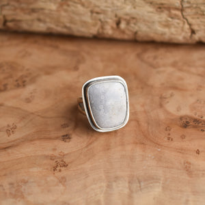 Luna Agate Ring - .925 Sterling Silver - OOAK - Choose Your Own Stone - Silversmith Ring