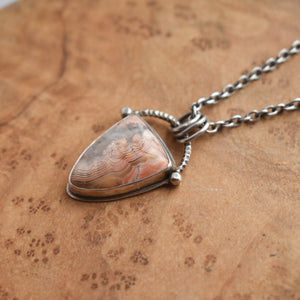 Ocean Jasper Shield Pendant - .925 Silversmith - Ocean Jasper Necklace - OOAK