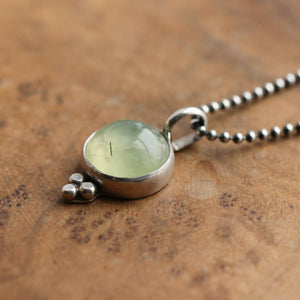 Prehnite 'lil Sweetheart Pendant - Green Prehnite Pendant - Prehnite Necklace - Prehnite Charm