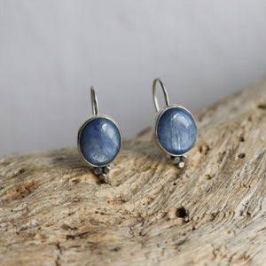 Kyanite Piper Earrings - Boho Blue Kyanite Earrings - Silversmith - Sterling Silver