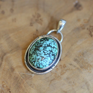 Turquoise Heartland Pendant - Silversmith - .925 Sterling Silver - Turquoise Necklace