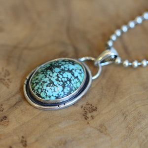 Turquoise Heartland Pendant - Silversmith - .925 Sterling Silver - Turquoise Necklace