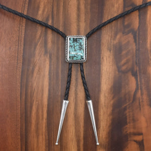 Turquoise Bolo Tie - Choose Your Own Stone - .925 Sterling Silver - Turquoise Bolo - OOAK