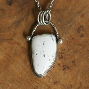 Ready to Ship - Dendritic Opal Pendant - Ooak Silversmith Pendant - Dendritic Opal Necklace