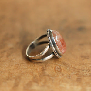 Sunstone Boho Ring - .925 Sterling Silver - Choose Your Own Stone - Silversmith Ring