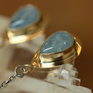 Aquamarine Posts - Aquamarine Earrings - Aquamarine Studs - March Birthstone