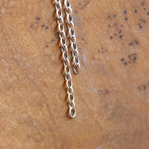 Dalmatian Jasper Chain Earrings - .925 Sterling Silver - Long Chain Earrings - Silversmith