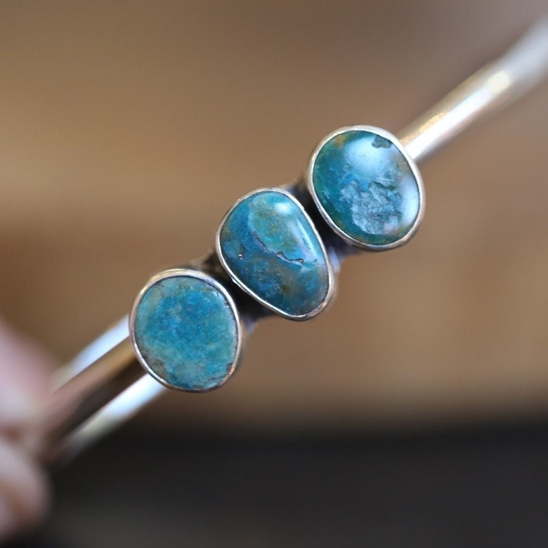 3-Stone Opal Flower Cuff – LE Jewelry Designs