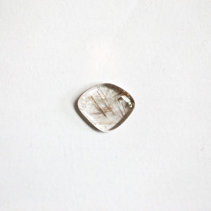 Copper Rutilated Quartz Pendant - Rutilated Quartz Necklace - Sterling Silver
