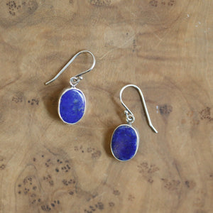 Piper Earrings - Lapis Lazuli Earrings - .925 Sterling Silver - Lapis Drop Earrings - Silversmith