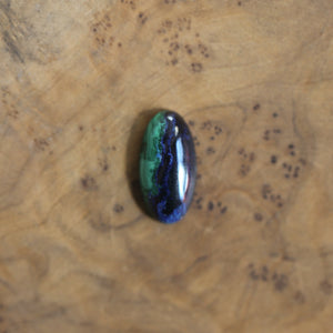 Boho Ring - Azurite Malachite - .925 Sterling Silver - Malachite Ring - Silversmith