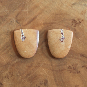 Sonora Jasper Earrings - Unique Silversmith Earrings - One of a Kind Jasper Earrings