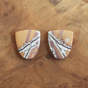 Sonora Jasper Earrings - Unique Silversmith Earrings - One of a Kind Jasper Earrings