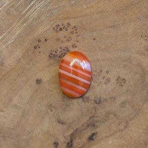 Delica Ring - Red Banded Agate Ring - Silversmith Ring - Feminine Jewelry