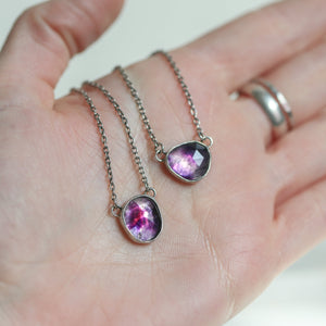 Trapiche Amethyst Necklace - Ready to Ship - Choose Your Purple Amethyst Pendant