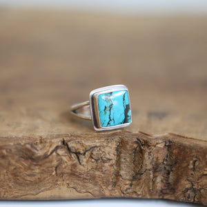 Turquoise Ring - Choose your Turquoise Stone - Sterling Silver Ring - Silversmith Ring